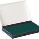 Premium Quality Felt Rubber Stamp Ink Pad, Medium 2-3/4" x 4-3/8", Durable Lightweight (Green)