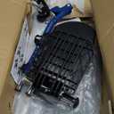 Blue Streak Wheelchair Elevating Leg Rest with Padded Calf Pad,Composite Footplates,Fits Most Standard wheelchairs and Transport Chair,Wheelchair Parts,Same Functional Structure as LK3JELR,(1Pr, Blue)