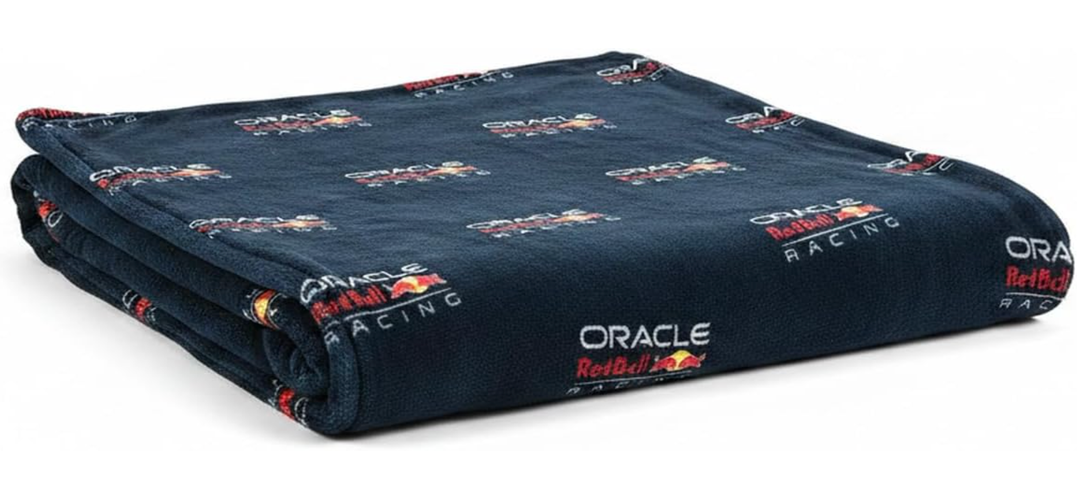 Super Soft Warm Throw with Sherpa Reverse Formula One Design | Perfect For Home Bedroom Sleepovers & Camping | 