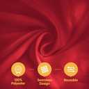 BRILLMAX 10 Pack Burgundy Tablecloths 60 x 102 Inch for 6ft Rectangle Tables - 150 GSM Polyester Fabric, 15" Standard Drop, Water, Stain & Wrinkle Resistant Cloth Cover for Wedding Dining Buffet