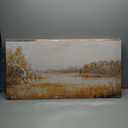 ZESTRILIA Birch Trees Canvas Wall Art for Living Room Office Rustic Scenic Autumn Canvas Artwork Living Room Bedroom Room Decor (40"L x 20"W, Golden Amber)