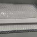 Home Bath Stone Mat 24"x16" (2-Pack) Quick-Dry, Non-Slip Diatomaceous Earth Mat, Stylish & Absorbent, White Straight