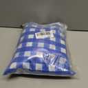 Vinyl Fitted Picnic Table Cover with Bench Covers & Blue 6ft Blue Checkered