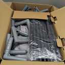 50 x 50 Inch Baby Playpen with Mat, Playpen for Babies and Toddlers, Baby Playard for Indoor & Outdoor Active Center Game Fence, with Skin-Friendly Fabric and Soft Breathable Mesh, Grey