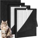 2 Pack KJ190L Replacement Filter for MOOKA KJ190L Pet Air Purifier