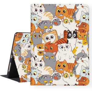 LI-LOVE Case for iPad A16 11 inch 2025 (11th Gen), iPad 10th Generation 10.9 inch 2022, Folio Stand Cover Soft TPU Cat Adjustable Angles Auto Wake Sleep Smart Case
