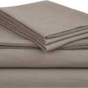 Cotton Flannel Sheet Set Soft, Warm and Wrinkle Resistant Queen, Grey