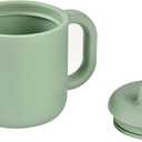 Beaba Silicone Sippy Cup, 5.5 oz, Silicone Material, Leakproof Lid, for Baby Toddler, Sage