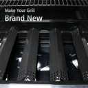Hisencn Grill Parts for Kitchen Aid 720-0954, 720-0954GA, 720-0733, 720-0733A, 720-0745D, 730-0733, 730-0733A, 730-0954GA, Heat Tent and Grill Burner Replacement Parts for Kitchen Aid 4 Burner Grill