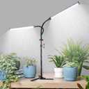 CalKoo 2025 Professional Grow Lights for Indoor Plants Growing, 126 LEDs 6000K Full Spectrum Plant Grow Lights Indoor, Height Adjustable (13-38''), 3 Spectrum Modes + 10 Dimming with 4/ 8/ 12/ 18H Timer
