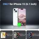 jaroco Magnetic for iPhone 15 Case, [Compatible with MagSafe][Military Grade Drop Protection][Heavy Duty Protection][Non-Slip][Shockproof] 2-Layer Durable Bumper Phone Case 6.1''-Pink