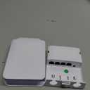 YuanLey 4 Port Outdoor PoE Extender 1 in 3 Out, IEEE 802.3af/at Mini 4 Channel PoE Repeater IP66 Waterproof, Vlan, Extend 250m(Total 350m), Wall Mount Passthrough POE Amplifier, Plug and Play