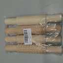 Small Rolling Pins For Baking 4Pcs Wooden Embossed Rolling Pin Set with Print Kitchen Handmade DIY Mini Dough Roller Supplies for Pottery Classroom Play Art Crafting SEAYOXIN