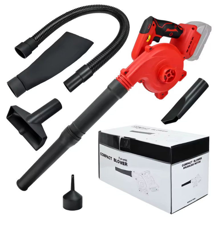 Compact Leaf Blower, Red and Black