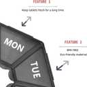 5 x Black Daily Pill Case - 7 Day Travel Pill Organizer With 1 Time a Day Compartments