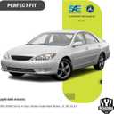 Headlights W/Bulbs for 2005 2006 Toyota Camry 4-door sedan Base, LE, SE, XLE Halogen Headlamp Replacement Driver & Passenger Side