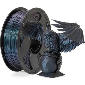 Chameleon Burnt Titanium 1.75mm PLA Filament with Glitter Sparkle, Metallic Smooth Color Transition 3D Filament 1kg (2.2lbs) Spool Perfectly Hide The Layer Line