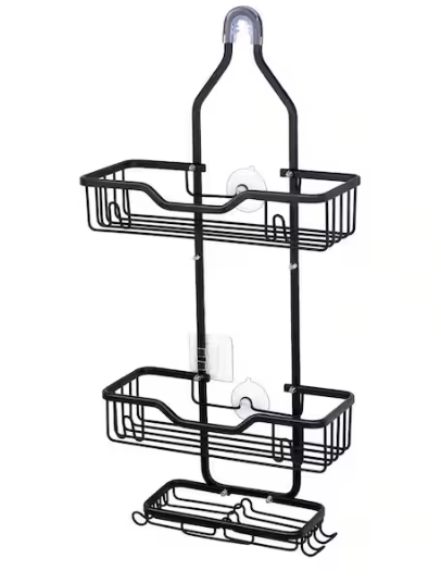 Zenna Home Shower Caddy, Bathroom Hanging Shower Caddy, Shower Organizer Shelves 