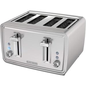 BLACK+DECKER 4-Slice Toaster, Stainless Steel, TR4900SSD