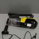 Handheld Vacuum Cordless 1.1 Pounds Car Vac 10000PA Hand Held Vacuums 4-in-1 Hand Vac Cordless Rechargeable HEPA Filter Large Capacity Dust Cup for Car Office Home Pets Hair (Yellow)