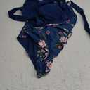 Daci Plus Size One Piece Swimsuit - Tummy Control Bathing Suit for Women Cutout Swimwear 16W, Blue Floral 