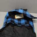 ASENKU Dog Winter Coat, Fleece Doggie Jacket Plaid Reversible Vest Waterproof Windproof Cold Weather Clothes for Small Medium Large Dogs (Blue, XL)