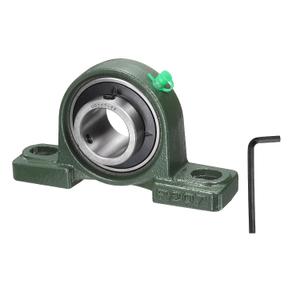 uxcell UCP207-22 Pillow Block Bearings, 1-3/8 inch Bore Self Alignment, Solid Cast Iron Base, Chrome Steel Flange Mounted Pillow Block Ball Bearing, (ABEC3)