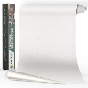 Leather Repair Tape, 23.6x79 inch Leather Patches for Furniture, Self Adhesive Leather Repair Patch for Sofas, Couches, Leather Covers, Seats, Chairs, Vinyl Repair Tape White