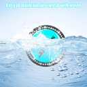 Bling Car Cup Holder Coaster, 2PCS 2.75" Luminous Shiny Sports Non-Slip Insert Vehicle Drink Cup Pad with Rhinestone, Shockproof Embedded Auto Water Bottle Holder Mat, Universal Fit