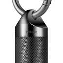 TISUR Small Pill Keychain Container, Mini Portable Titanium Keychain Pill Holder, Pocket Travel Bottle Metal Purse Box Case Black (Large Black-0.63inch)