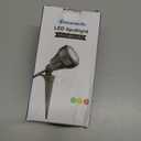 DEWENWILS 120V LED Outdoor Spotlight, 3 Extra Lenses (Red Green Yellow), 5.5W 5000K Plug in Spotlight, Waterproof Landscape Light for Yard, Tree Flag, Holiday, 5FT Extension Cord, UL Listed