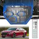 Mud Flaps Engine Guards for Honda Accord 2018 2019 2020 2021 2022 1.5T Front Engine Splash Shield Guards Suitable for Generation 10th Accord Under Engine Cover Directly Replace Original One Black