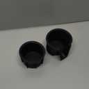 Upgrade Cup Holder Inserts for 2014-2024 Toyota 4Runner Center Console Cupholder Coaster Liner Replaces Mat for 4 Runner Interior Accessories Black(Center Console Left Front+Rear, 2PCS)