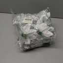 5 x SolarStar 12 PCS Siver Glitter Poinsettias Artificial Christmas Flowers, 5.5 inches, with Clips for Christmas Tree Decoration, Home, Wedding, Party, Wreath Decoration Xmas Tree Ornaments (Silver)