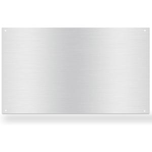 12" By 30" Stove Backsplash Splatter Guard Range Hood Back splash Wall Shield Metal Panel, Easy Clean and Install, Stainless Steel (12" x 30")