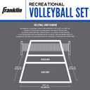 Franklin Sports Volleyball + Badminton Sets - Beach + Backyard Game Set - Volleyball, Pump, Badminton Rackets, Birdies, Net + Poles Included