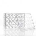 24 Well Plates - with Lid, Flat Bottom, Individual Pack (Pack of 12)