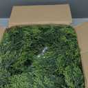 6FT Artificial Cedar Christmas Garland with 120 LED Lights - Real Touch Winter Pine Garland, Green Artificial Greenery Garland for Table, Mantle, Wall, Indoor, Outdoor Christmas Decorations