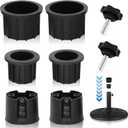 ChooKaChoo 2 Packs Umbrella Base Stand Hole Ring Plug, Patio Umbrella Stand Replacement Parts Stand Base Stabilizer Sleeve (for Base Stand, Not for Tables)