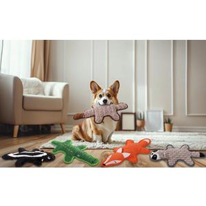 Eneston 5 Pack No Stuffing Squeaky Dog Toys for Large Dogs  Interactive Durable Plush Chew Toy with Crinkle Paper, Safe Pet Toy for Small to Large Breed, Ideal for Puppy Gifts & Tug of War Toys