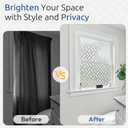 rabbitgoo Window Privacy Film, Frosted Glass Decorative Static Cling Sticker Sun Blocking Vinyl Covering for Home Kitchen Living Room Bathroom, 23.6 x 78.7 inches