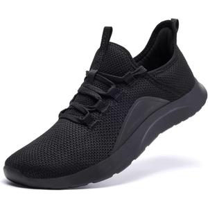 ALEADER Women's Energycloud Lightweight Slip On Walking Running Shoes (9, All Black)