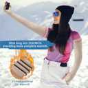 3 Pairs Sun Protection Arm Sleeves 23.6 Inch Long Fingerless Gloves for Women Cotton Arm Wrist Warmer with Thumb Hole
