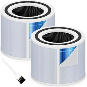 2 x Core 300 Smoke Remover Replacement Filter for LEVOIT Core 300 Core 300S Core 300-P Core 300S-P Air Purifier, 4-in-1 High Efficiency Activated Carbon, Compared to Part # Core 300-RF-SR, 2 Pack, Blue