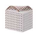 Kitinjoy Cotton 8 Pack Terry Kitchen Dish Cloths, 12 x 12 Inches Super Soft and Absorbent Dish Rags, Quick Drying Dish Towels for Washing Dishes, Brown