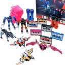 Deformation Toy Tape Corps Set Action Figure Bird Bat Dog Transformable Robot Model for Adults Kids