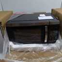 Farberware 1.1 Cu. Ft. Countertop Microwave Oven  1000 Watt Power, Auto Cook Settings, Defrost, Easy Clean and Child Safety Lock - Stainless