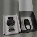 Garmin Forerunner® 265, Running Smartwatch, 46mm, Whitestone/Tidal Blue
