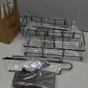 Shower Caddy Hanging Bathroom Organizer: Rustproof Shelf for Inside Shower - No Drilling Racks Over Showerhead - Bath Shelves for Shampoo Soap (Black)