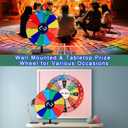 12 Slots Prize Wheel,12 Inch Prizes Spinner with Stand and Heavy Duty Base,Ruleta De Premios,Spin The Wheel for Fortune Spinning Game Carnival & Engaging Home Parties,Tradeshow.